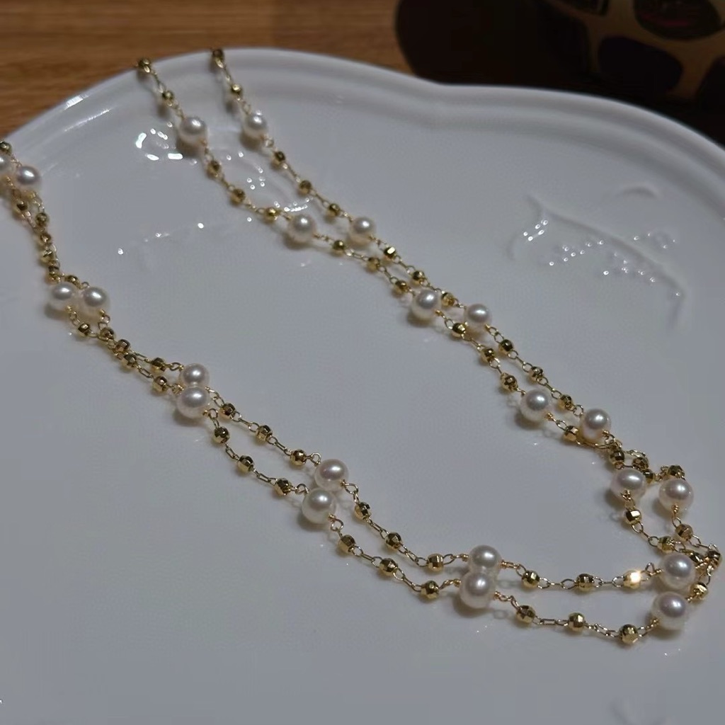 Elegantpearl Necklace Can Be Used As Glasses Hooker And Bracelet